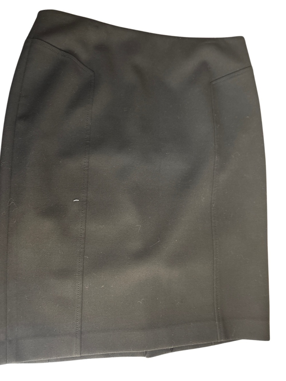 Halogen Black Pencil Skirt with Seam Panels